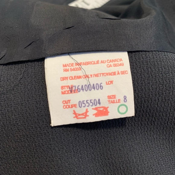 Vtg 90s Rena Rowan Separates Charcoal Single Button Blazer Jacket Size 8 - Picture 4 of 9